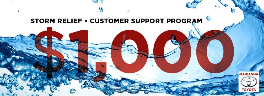 Storm Relief Program at Marianna Toyota
