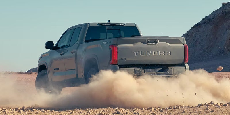 2024 Toyota Tundra driving in dirt