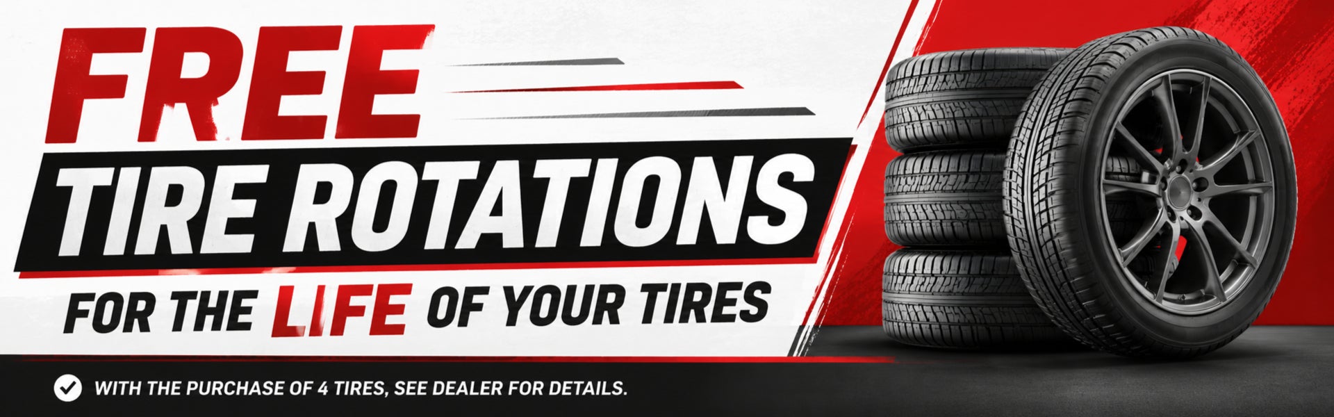 Free Tire Rotations for the Life of Your Tires